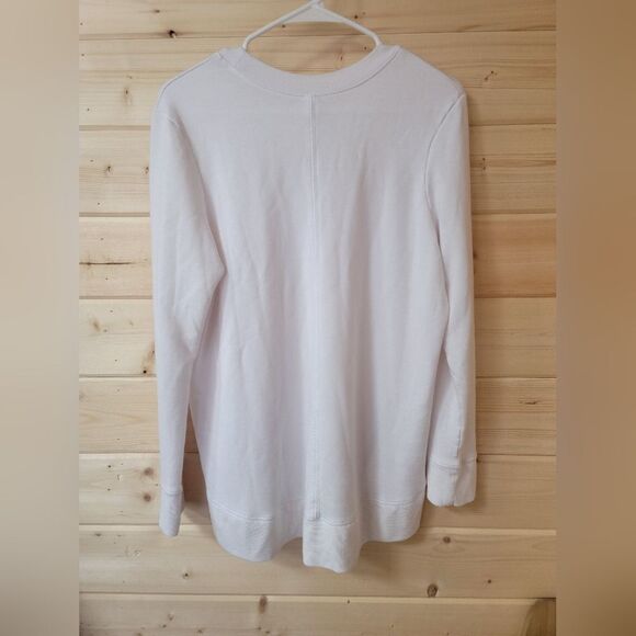 Glyder Adore Long Sleeve in White (with‎ Rose Gold Zipper), Size Medium - Picture 3 of 5